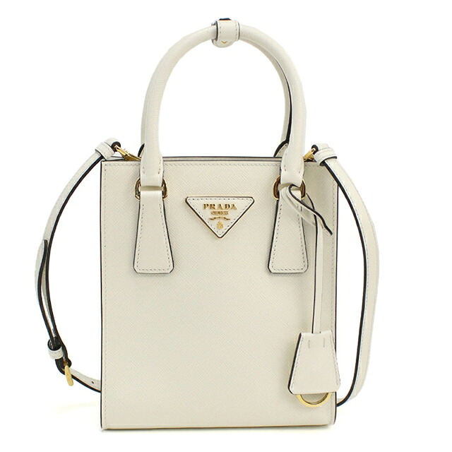 プラダ ハンドバッグ レディース ブランド PRADA 1BA358 BIANCON 軽量 小さめ 手提げ 高級 おしゃれ プレゼント 女性 実用的 かわいい