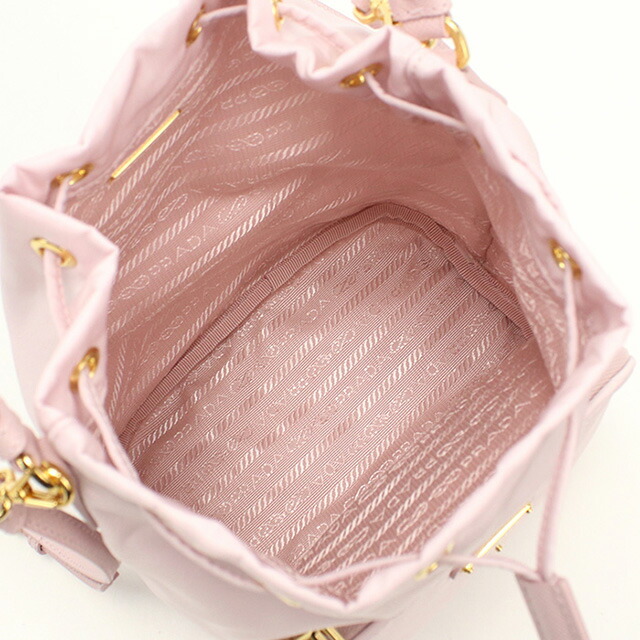 プラダ ハンドバッグ レディース ブランド PRADA 1BH038 ピンク バッグ 軽量 小さめ 手提げ 高級 おしゃれ プレゼント 女性 実用的 かわいい