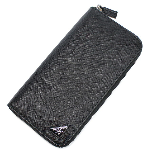 プラダ 長財布ラウンドファスナー メンズ PRADA イタリア 2ML317 NERO ブラック 財布 ウォレット ブランド 高級 おしゃれ プレゼント 実用的