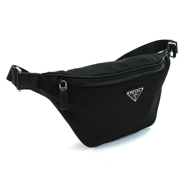 プラダ ボディバッグ メンズ ブランド PRADA TESSUTO+SAFFIANO ナイロン イタリア 2VL033 NERO ブラック バッグ プレゼント 実用的