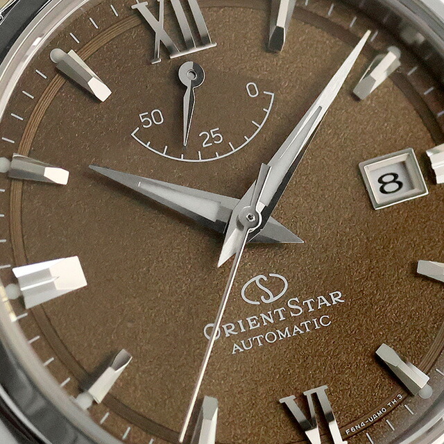 オリエントスター Contemporary Date 自動巻き 腕時計 ブランド メンズ ORIENT STAR RK-AU0113Y アナログ ブラウン 日本製 おしゃれ 防水 プレゼント 男性 実用的