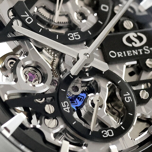 オリエントスター Contemporary Collection M34 F8 Skeleton Hand Winding 手巻き 腕時計 ブランド メンズ 数量限定 オープンハート 替えベルト ORIENT STAR RK-AZ0105N アナログ ブラック 黒 日本製 おしゃれ 防水 プレゼント 男性 実用的
