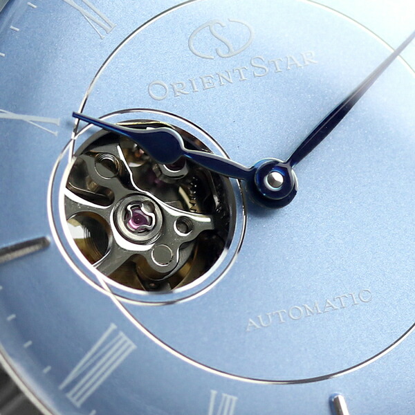 オリエントスター 腕時計 クラシック セミスケルトン 水面のひかり 自動巻き レディース RK-ND0012L ORIENT STAR ペールアクア ブルー ブランド おしゃれ 防水 軽い 華奢 かわいい プレゼント 女性 実用的