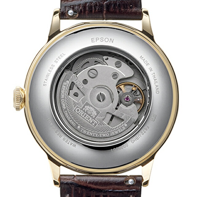 オリエント Classic Orient Bambino 自動巻き 腕時計 ブランド メンズ ORIENT CLASSIC RN-AC0028S アナログ シルバー ダークブラウン おしゃれ 防水 プレゼント 男性 実用的