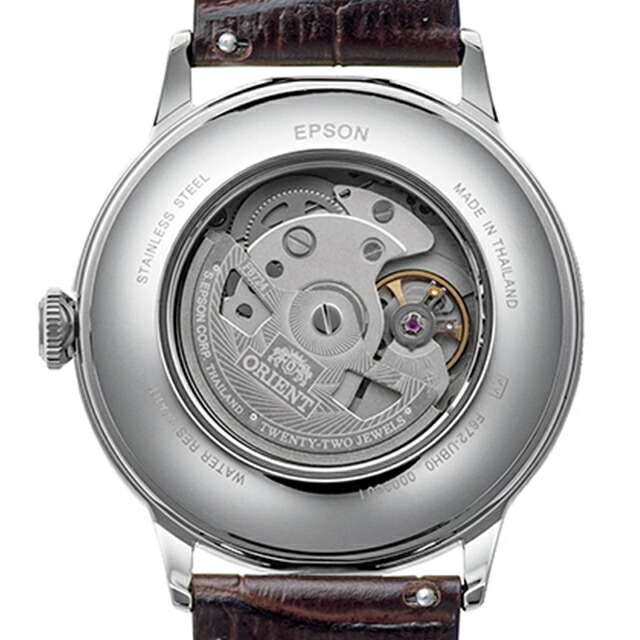 オリエント Classic Orient Bambino 自動巻き 腕時計 ブランド メンズ ORIENT CLASSIC RN-AC0033Y アナログ アイボリー ダークブラウン 白 おしゃれ 防水 プレゼント 男性 実用的