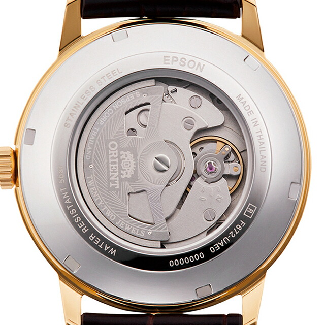 オリエント コンテンポラリー 自動巻き メンズ 腕時計 RN-AC0F04S ORIENT 時計 シルバー ブラウン ブランド おしゃれ 防水 プレゼント 男性 実用的