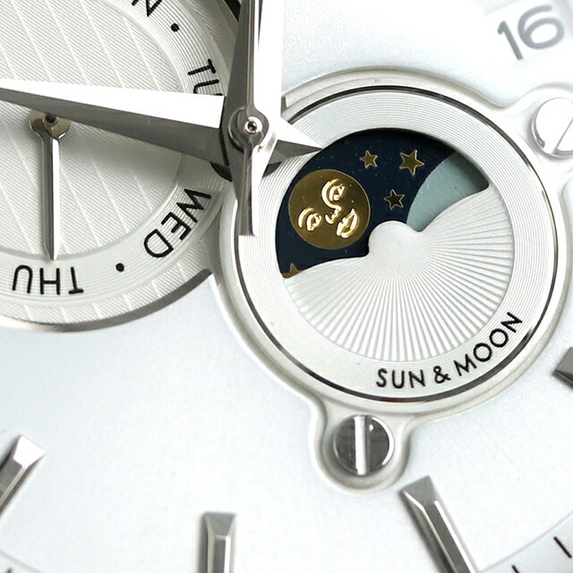 オリエント 自動巻き サン＆ムーン メンズ 腕時計 RN-AK0305S ORIENT 時計 機械式 ホワイト ブラック ブランド おしゃれ 防水 プレゼント 男性 実用的