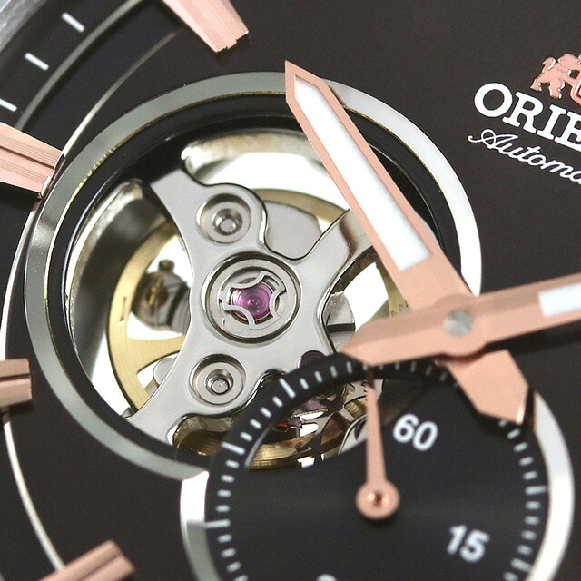 オリエント コンテンポラリー セミスケルトン 自動巻き RN-AR0004Y ORIENT メンズ 腕時計 革ベルト ブランド おしゃれ 防水 プレゼント 男性 実用的