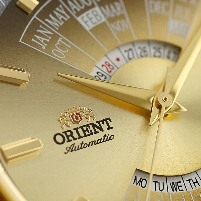 オリエント コンテンポラリー マルチイヤーカレンダー 自動巻き 腕時計 ブランド メンズ ORIENT CONTEMPORARY RN-BA0001G アナログ ゴールド おしゃれ 防水 プレゼント 男性 実用的