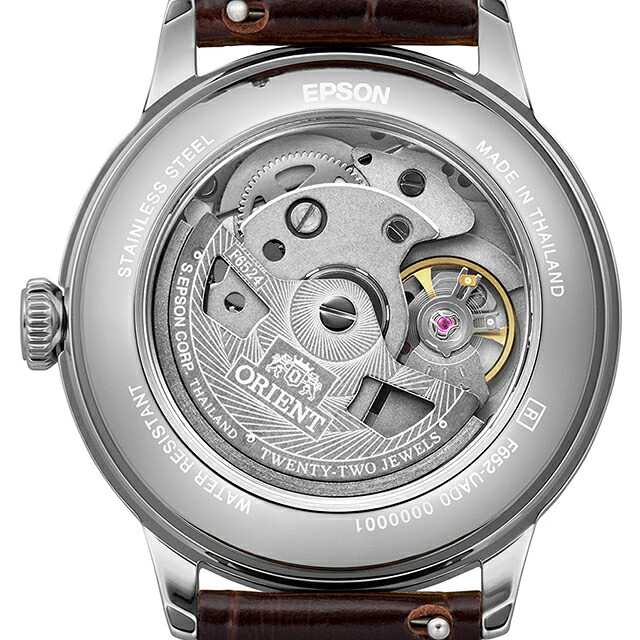 オリエント クラシック バンビーノ Orient Bambino 自動巻き 腕時計 ブランド メンズ ORIENT CLASSIC RN-BB0102E アナログ モスグリーン ダークブラウン おしゃれ 防水 文字盤 大きい プレゼント 男性 実用的