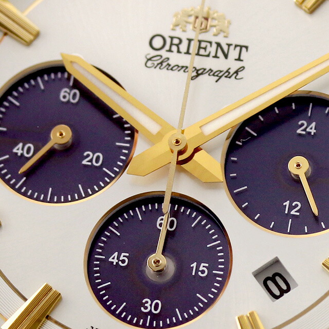 オリエント コンテンポラリー コンテンポラリー ソーラーパワード クロノグラフ ソーラー 腕時計 メンズ クロノグラフ ORIENT CONTEMPORARY RN-TX0302S アナログ シルバー ゴールド 日本製 ブランド おしゃれ 防水 プレゼント 男性 実用的