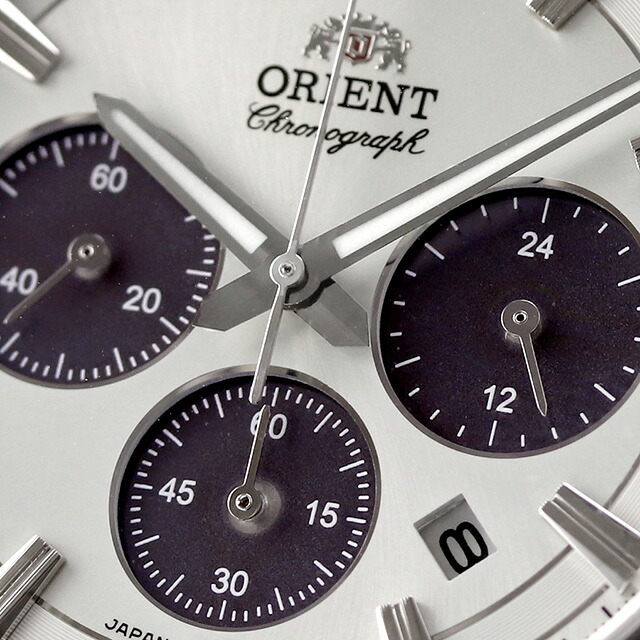 オリエント コンテンポラリー コンテンポラリー ソーラーパワード クロノグラフ ソーラー 腕時計 メンズ クロノグラフ ORIENT CONTEMPORARY RN-TX0305S アナログ シルバー 日本製 ブランド おしゃれ 防水 プレゼント 男性 実用的