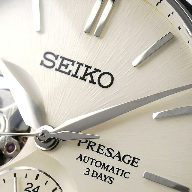 セイコー プレザージュ Classic Series 自動巻き 腕時計 メンズ コアショップ専用 流通限定 SEIKO PRESAGE SARJ007 アナログ オフホワイト 白 日本製 高級 ブランド おしゃれ 防水 プレゼント 男性 実用的