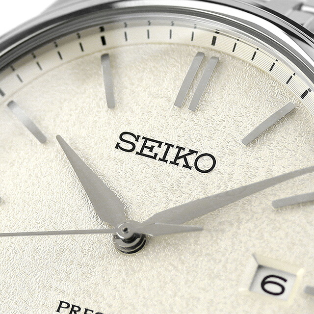 セイコー プレザージュ Classic Series 自動巻き 腕時計 メンズ コアショップ専用 流通限定 SEIKO PRESAGE SARX121 アナログ オフホワイト 白 日本製 高級 ブランド おしゃれ 防水 プレゼント 男性 実用的