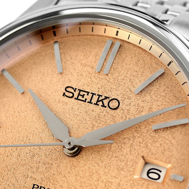 セイコー プレザージュ Classic Series 自動巻き 腕時計 メンズ コアショップ専用 流通限定 SEIKO PRESAGE SARX125 アナログ 洗柿(だいだい) 日本製 高級 ブランド おしゃれ 防水 プレゼント 男性 実用的