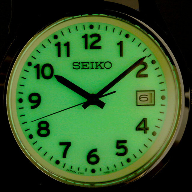 セイコーセレクション アラビア Sシリーズ ソーラー 腕時計 メンズ 見やすい 数字だけ 数字大きい SEIKO SELECTION SBPX157 アナログ 全面ルミブライド ブラック 黒 日本製 ブランド おしゃれ 防水 プレゼント 男性 実用的