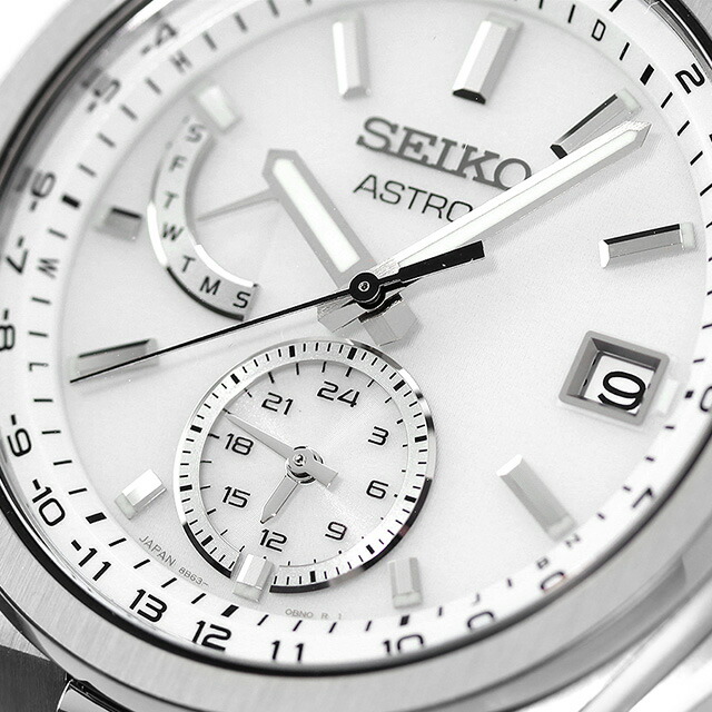 セイコー アストロン NEXTER ワールドタイム 電波ソーラー 腕時計 メンズ チタン SEIKO ASTRON SBXY085 アナログ ホワイト 白 日本製 高級 ブランド おしゃれ 防水 文字盤 大きい プレゼント 男性 実用的
