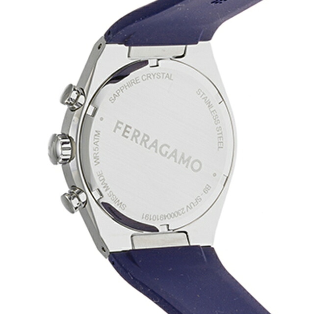 サルヴァトーレ フェラガモ TONNEAU GENT クオーツ 腕時計 メンズ クロノグラフ Salvatore Ferragamo SFUV00122 アナログ ブルー ネイビー スイス製 高級 ブランド おしゃれ 防水 プレゼント 男性 実用的
