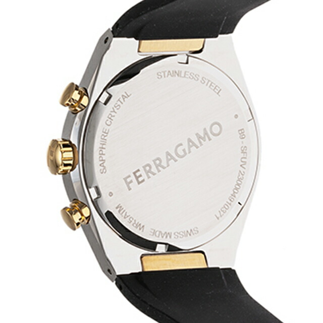 サルヴァトーレ フェラガモ TONNEAU GENT クオーツ 腕時計 メンズ クロノグラフ Salvatore Ferragamo SFUV00322 アナログ ブラック 黒 スイス製 高級 ブランド おしゃれ 防水 プレゼント 男性 実用的