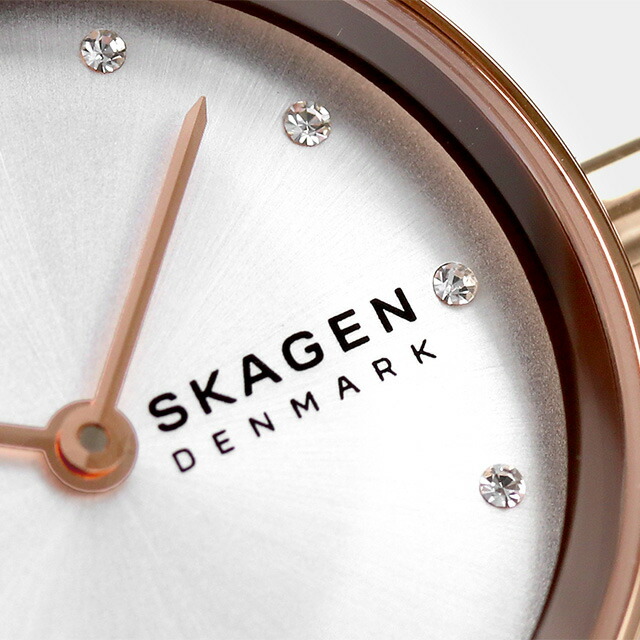 スカーゲン レディース 腕時計 フレア リール 26mm LWGレザー クオーツ SKW3029 SKAGEN ホワイトシルバー ホワイト ブランド おしゃれ 防水 かわいい プレゼント 女性 実用的