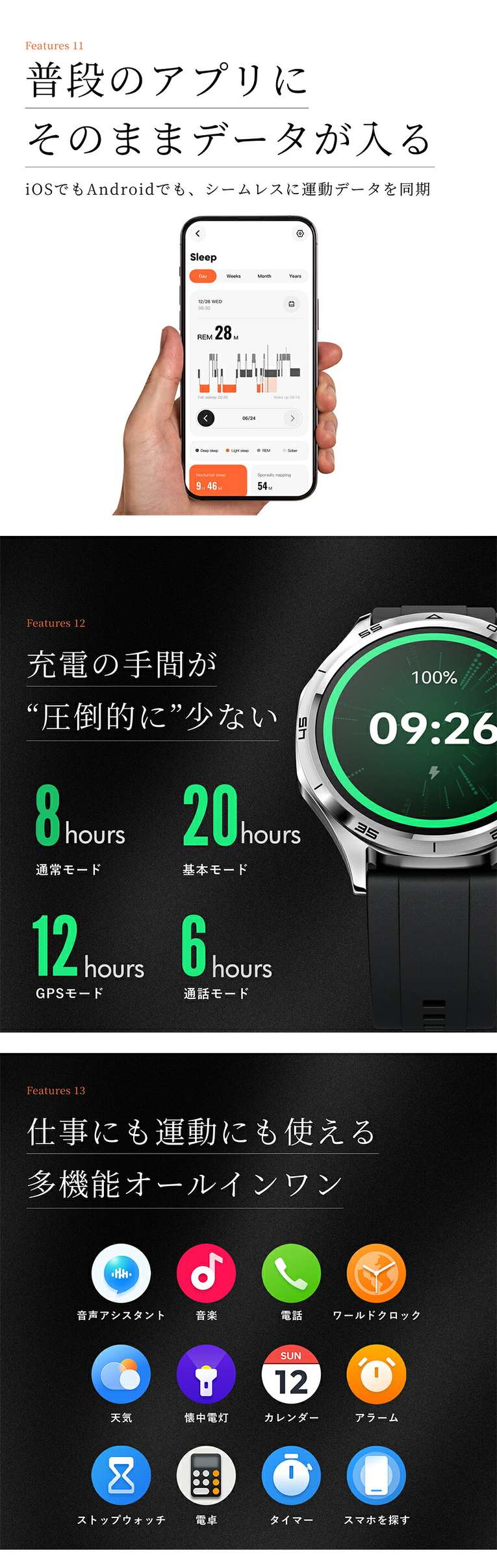 ミブロ Watch GT 充電式クォーツ スマートウォッチ ブランド メンズ Bluetooth 替えベルト mibro デジタル ブラック 黒 選べるモデル SP380017-C24 SP380017-C240