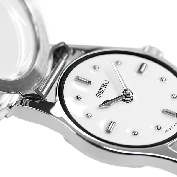 セイコー 触読式時計 視覚障害者対応 凸文字盤 日本製 クオーツ レディース 腕時計 SQWK029 SEIKO ホワイト ブランド おしゃれ 防水 プレゼント 女性 実用的