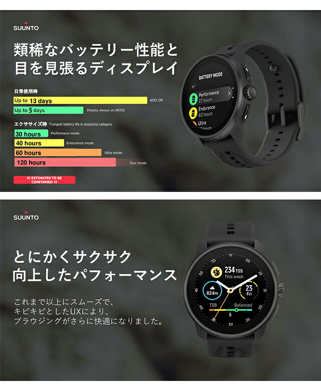 スント スント レース S オールブラック 充電式クオーツ スマートウォッチ ブランド メンズ レディース SUUNTO SS051093000 デジタル ブラック 黒