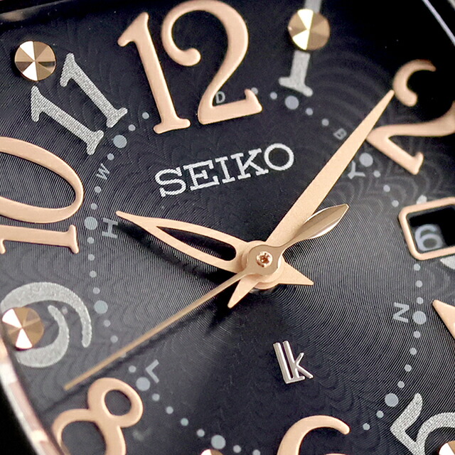 セイコー ルキア Happy Collection 電波ソーラー 腕時計 ブランド レディース チタン SEIKO LUKIA SSQW101 アナログ ブラック 黒 日本製 おしゃれ 防水 軽い 華奢 かわいい プレゼント 女性 実用的