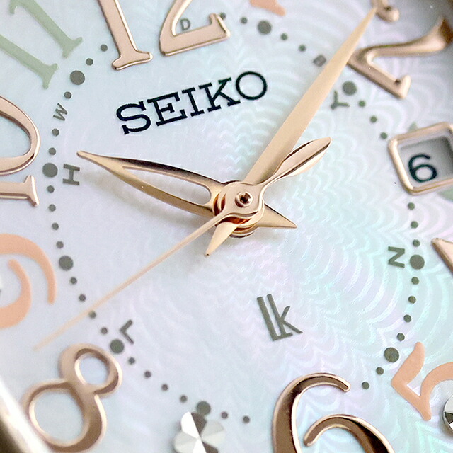 セイコー ルキア Happy Collection Made With Liberty Fabric Limited Edition 電波ソーラー 腕時計 ブランド レディース チタン 数量限定 替えベルト SEIKO LUKIA SSQW104 アナログ 日本製 おしゃれ 防水 軽い 華奢 かわいい プレゼント 女性 実用的