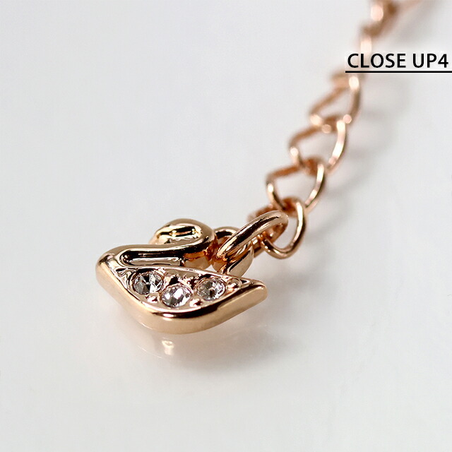 スワロフスキー ネックレス レディース ブランド SWAROVSKI Swan ペンダント スワロフスキー 動物 5204133 ブラック ローズゴールド アクセサリー