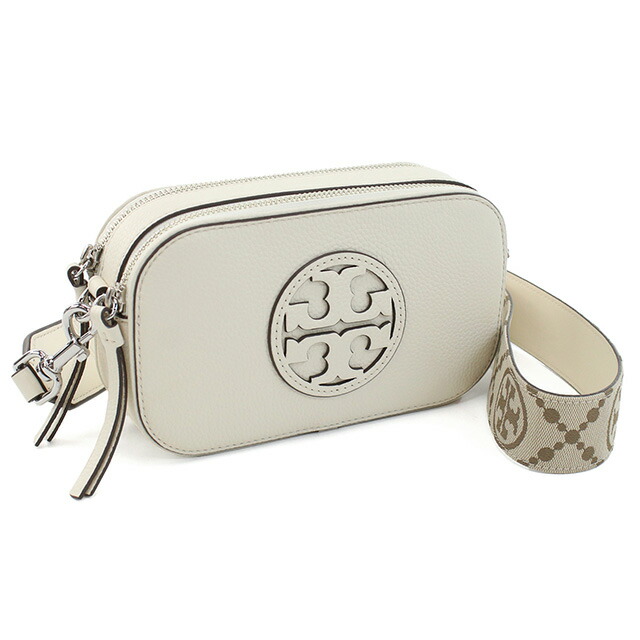 トリーバーチ 斜め掛け ショルダーバッグ レディース ブランド TORY BURCH MILLER レザー カンボジア 150153 NEW IVORY ホワイト系 バッグ