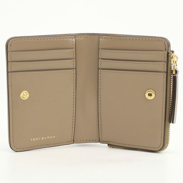 トリーバーチ 二折財布小銭入付き レディース ブランド Tory Burch レザー 154990 ブラウン 財布