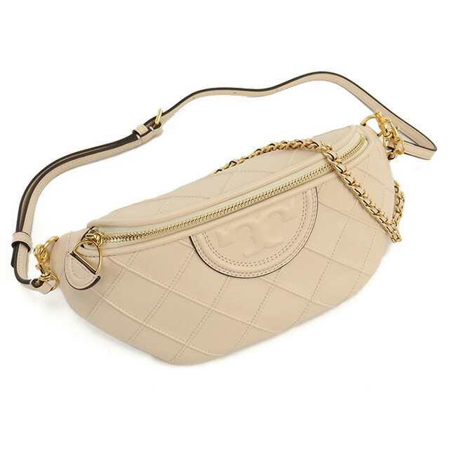 トリーバーチ ボディバッグ レディース ブランド TORY BURCH FLEMING NEW BELT BAG レザー 160132 NEW CREAM ベージュ系 バッグ 軽量 小さめ 高級 おしゃれ プレゼント 女性 実用的 かわいい