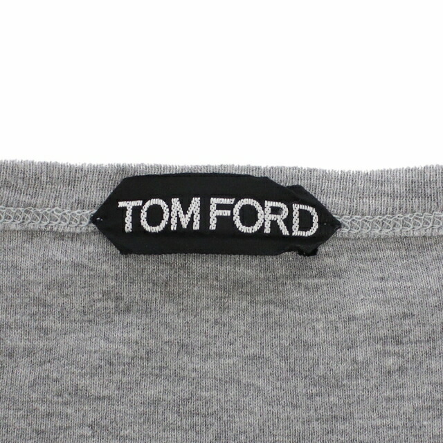 トム フォード 長袖Tシャツ メンズ 再生繊維50% 綿50% TFJ257 グレー系 ファッション 選べるモデル プレゼント 実用的