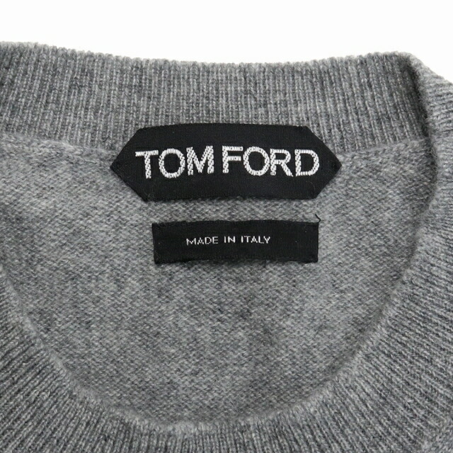 トムフォード ニット メンズ TOM FORD カシミア100% イタリア TFK110 グレー系 ファッション 選べるモデル プレゼント 実用的