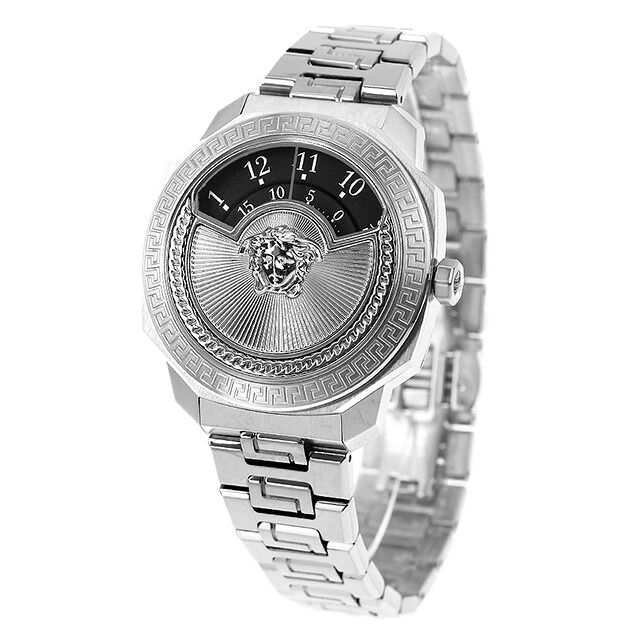 ヴェルサーチ ダイロス アイコン クオーツ 腕時計 メンズ レディース VERSACE VQU030015 アナログ ブラック 黒 スイス製 高級 ブランド おしゃれ 防水 プレゼント 実用的