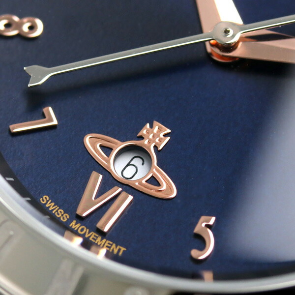 ヴィヴィアン 時計 レディース ブルームズベリー 34mm VV152NVSL Vivienne Westwood ダークネイビー 腕時計 ブランド おしゃれ 防水 かわいい プレゼント 女性 実用的