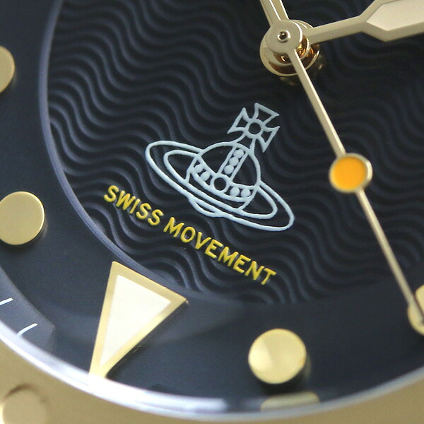 ヴィヴィアン 時計 メンズ スミスフィールド 40mm VV160NVGD Vivienne Westwood ダークネイビー 腕時計 ブランド おしゃれ 防水 プレゼント 男性 実用的