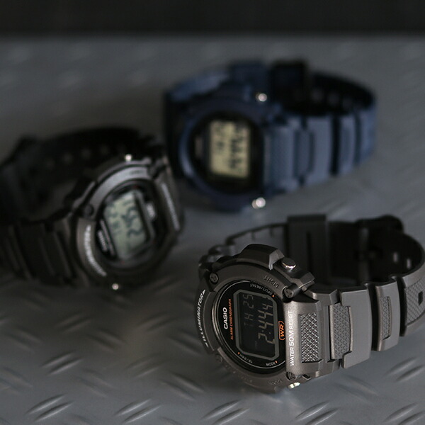 CASIO アウトドア カシオ 腕時計 チープカシオ チプカシ 海外モデル メンズ レディース 時計 W-219H-8BVDF ブラック グレー ブランド おしゃれ 防水 小さい 軽い かわいい プレゼント 実用的