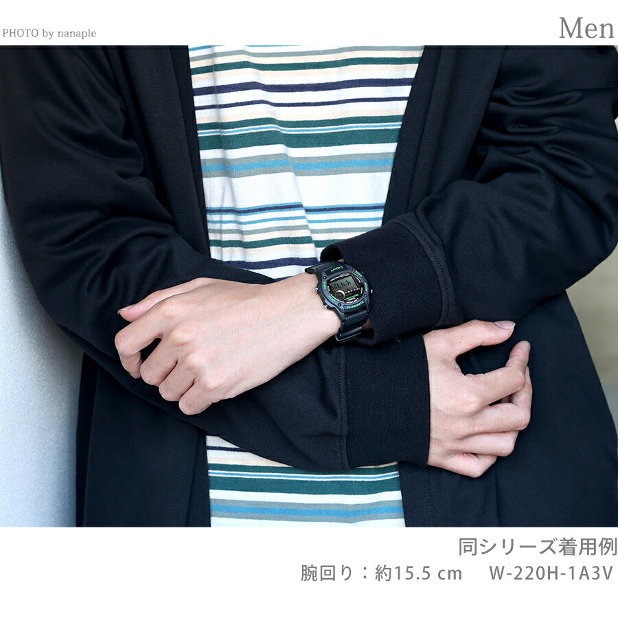 カシオ チープカシオ CASIO クォーツ 電池式 W-220H-1A3V スタンダード 海外モデル メンズ チプカシ 腕時計 ブランド カシオ casio デジタル ブラック 黒 おしゃれ 防水 小さい 軽い かわいい プレゼント 実用的 学生
