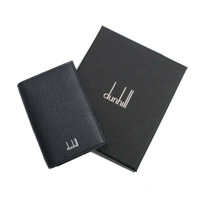ダンヒル DUNHILL カードケース 名刺入れ 20F2475GS410 メンズ ネイビー 定期入れ ブランド 高級 おしゃれ プレゼント 実用的