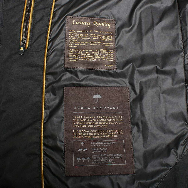 ムーレー MOORER FIRE-WK ダウンベスト MOUGI200307-FIRE-NERO-48 メンズ ブラック ダウンジャケット