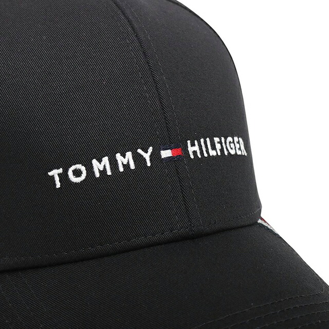 トミーヒルフィガー TOMMY HILFIGER TH FOUNDATION COTTON 6 PANEL CAP キャップ AM0AM12532BDS-BLACK メンズ 帽子 ブランド