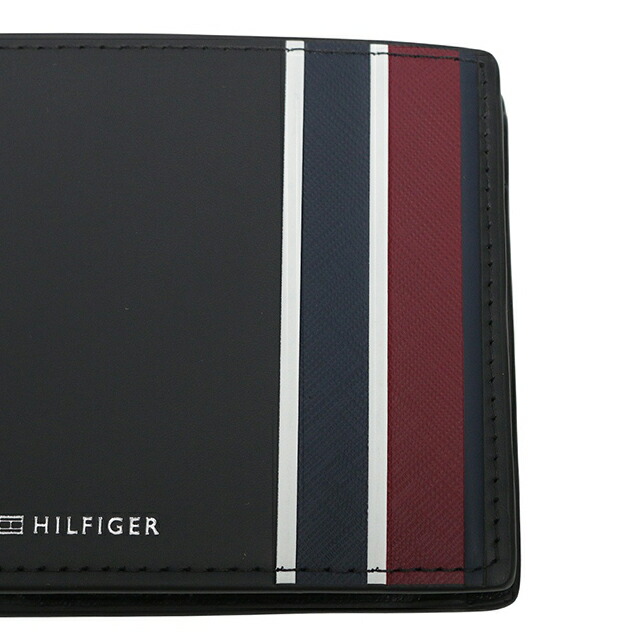 トミーヒルフィガー TOMMY HILFIGER TH CORP CC AND COIN 二つ折り財布 AM0AM12782BDS-BLACK メンズ ブランド ウォレット 高級 おしゃれ プレゼント 実用的