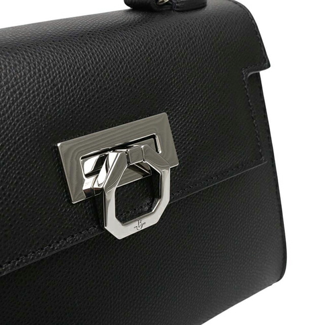 カルボッティ CARBOTTI GRETA ハンドバッグ245-BK-SV レディース ブラック シルバー ブランド 軽量 小さめ 手提げ 高級 おしゃれ プレゼント 女性 実用的 かわいい