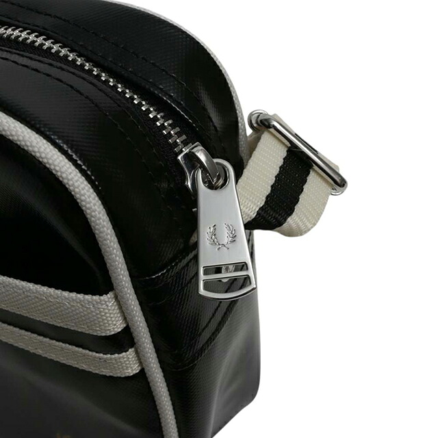 フレッドペリー FRED PERRY Classic Mini Shoulder Bag ショルダーバッグ l2168-d57 ユニセックス Black Ecru ブランド 斜めがけ ブランド 高級 おしゃれ プレゼント 男性 実用的 かっこいい