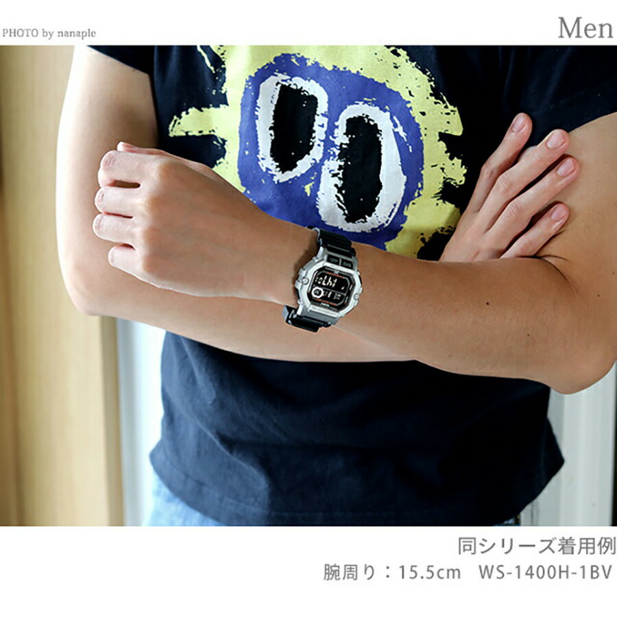 カシオ チープカシオ CASIO アウトドア クォーツ 電池式 WS-1400H-2AV スタンダード 海外モデル メンズ チプカシ 腕時計 ブランド カシオ CASIO アウトドア デジタル アイボリー ブルーグレー おしゃれ 防水 小さい 軽い かわいい プレゼント 実用的