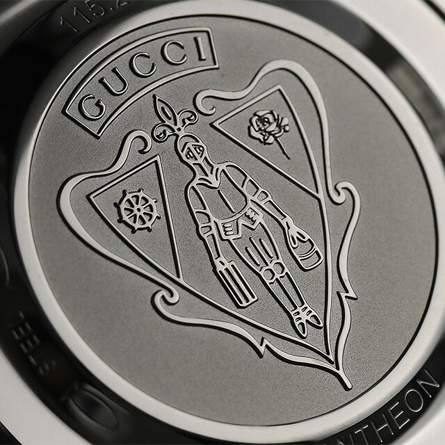 グッチ 時計 メンズ GUCCI 腕時計 パンテオン クロノグラフ オールブラック YA115237 高級 ブランド おしゃれ 防水 プレゼント 男性 実用的