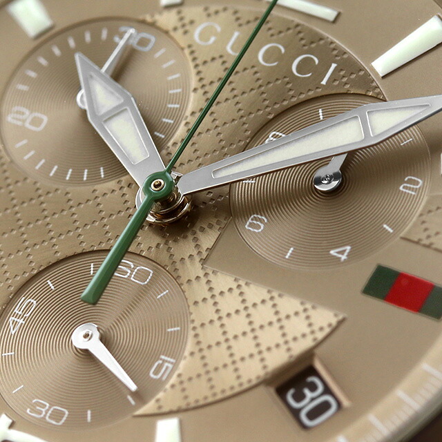 グッチ Gタイムレス クオーツ 腕時計 メンズ クロノグラフ GUCCI YA126289 アナログ ベージュ スイス製 高級 ブランド おしゃれ 防水 プレゼント 男性 実用的