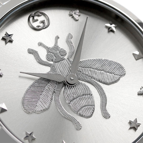 グッチ 時計 Gタイムレス 蜂 メンズ レディース 腕時計 G-TIMELESS GUCCI YA1264126 シルバー 高級 ブランド おしゃれ 防水 プレゼント 実用的
